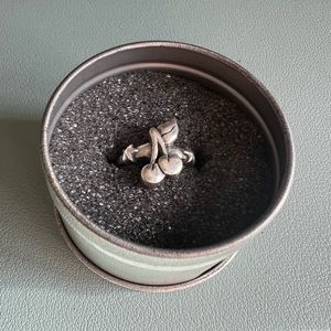 Silver Cherry ring